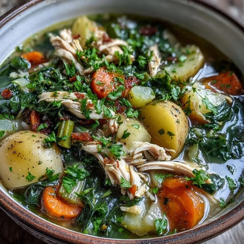 Collard Greens Chicken Vegetable Soup