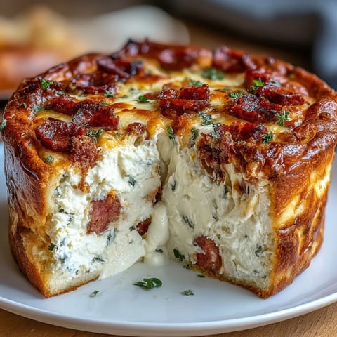 Italian Easter Pie Ricotta Salami