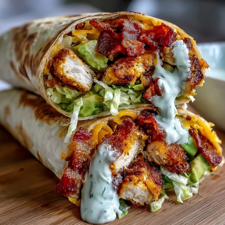 Creamy avocado slices and fresh lettuce peek from the ends of this handheld lunch wrap on a plate.