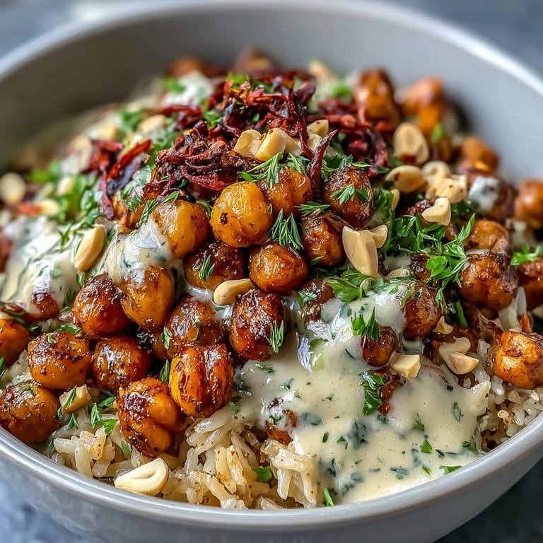 Colorful edamame, red cabbage, and carrots add crunch and nutrition to this wholesome Peanut Chickpea Protein Bowl, served with lime wedges.